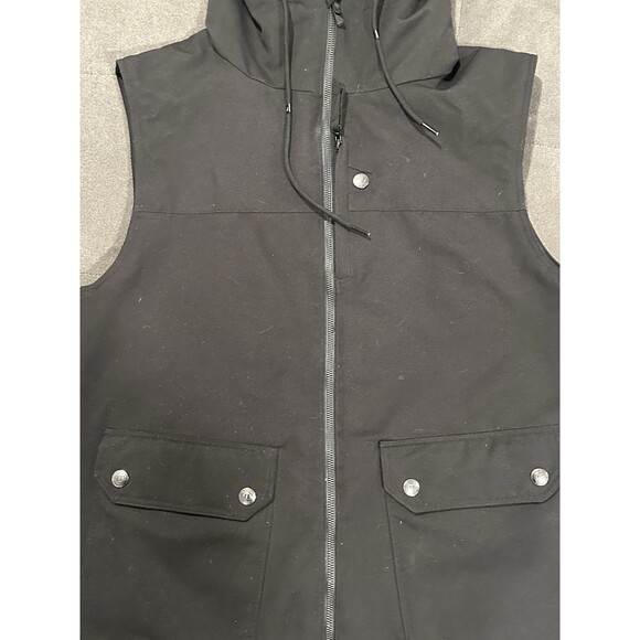 Armada Men’s Black Insulated Utility Ski Vest Size Small Hooded 110102 - Picture 6 of 9